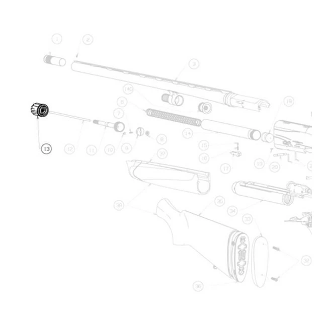 Beretta Front Cap for Magazine Tube A400 12-20-28 Ga 4 Beretta Front Cap for Magazine Tube A400 12-20-28 Ga - Image 2