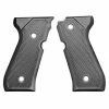 Beretta 92 Series Aluminum Checkered Grips w/ Trident Logo -Beretta Sales Store E00690 011