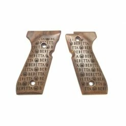 Beretta Wood grips set for 92 series - Logo Storm model