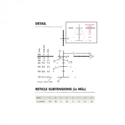Beretta Burris Fullfield E1 6.5-20x50 Plex E1 MV Ret. 8 Beretta Burris Fullfield E1 6.5-20x50 Plex E1 MV Ret. -Beretta Sales Store burris fullfield e1 6.5 20x50mm 2bis